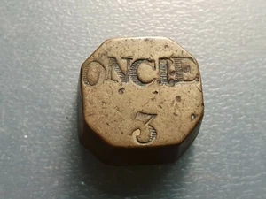 PONDERAL COIN WEIGHT MUY GRANDE TOSCANA O ESTADOS PAPALES 3 ONZAS 3 ONCIE 84,40g - Picture 1 of 3