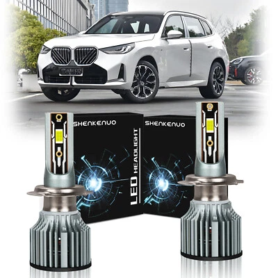 Para BMW X3 2014 2015 2016 2017-2020 haz alto y bajo H7 bombillas faros LED 6000K Foto 1 de 4