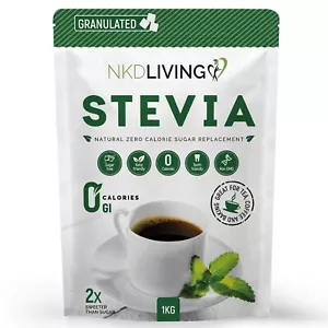 NKD Living Stevia Sweetener granules (2:1 sweetness compared with sugar) - 1kg - Picture 1 of 4