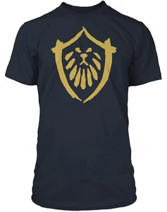 Offizielles World of Warcraft Mists Pandaria Alliance Fraktion Logo Erwachsene T-Shirt - Bild 1 von 1
