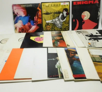 Lot of 23 Vintage Vinyl Records 12" Haggard, Chapin, Benson, Enigma, Promo - Image 1 of 4