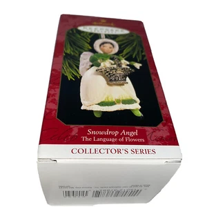Hallmark Keepsake Ornamento ANGELO GOCCIA DI NEVE Il linguaggio dei fiori 1997 inverno - Foto 1 di 13