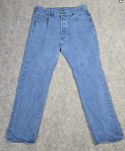 Levi's 501 Blue Jeans, Black Rear Patch  Mexico, 36x34 100% Cotton - Picture 1 of 15