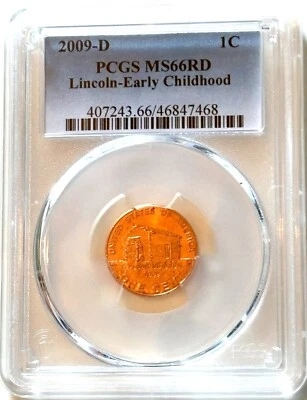 2009-D 1C PCGS MS66RD Lincoln-Early Childhood - Image 1 of 3