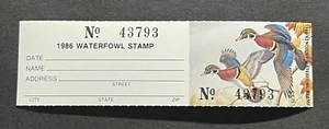 WTDstamps - 1986 KENTUCKY - State Duck Stamp - Lot1 - MNH **HUNTER TYPE** - Picture 1 of 2