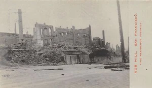 Cartolina H90/San Francisco California RPPC c1906 disastro terremoto 40 - Foto 1 di 4