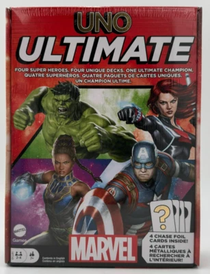 Mattel Games UNO Ultimate Marvel Card Game with 4 Character Decks - Image 1 of 3