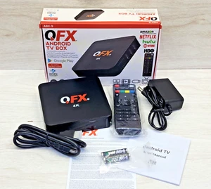 QFX ABX-9: Android TV Box with Remote Control - Black - Picture 1 of 9