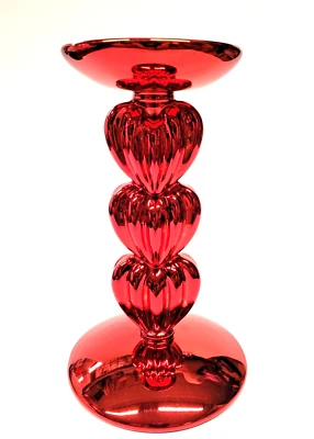 ¡NUEVO! Pedestal de corazones rojos apilados Bath Body Works soporte para velas de una sola mecha Foto 1 de 4
