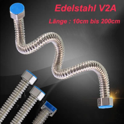 Edelstahl V2A Duschschlauch Brauseschlauch Flexibel Schlauch Länge 10cm-200cm - Bild 1 von 4