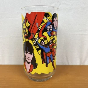 Collectible Vintage 1978 Pepsi Superman The Movie Superman Saves the Day Glass - Picture 1 of 9