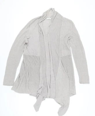 Marks and Spencer Women’s Beige Linen Viscose Open Front Cardigan Size 16 - Image 1 of 4