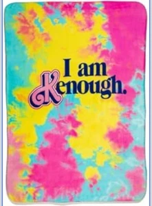 Franco Collectibles Barbie Movie “I Am Kenough” Sherpa Lined Tie Blanket Throw - Picture 1 of 8