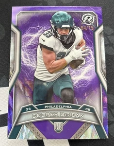2024 Topps Resurgence Cooper DeJean Purple Surge #d/75 RC- Eagles ROOKIE #179 - Foto 1 di 2