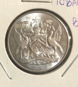1966 Trinidad and Tobago 50 Cents TONED-UNCIRCULATED Coin-KM#5-MINTAGE=975,000 - Bild 1 von 4
