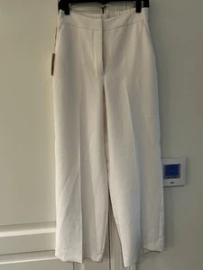 Aritzia Wilfred The Limitless Pant Wide Regular Crepette *NWT Size 8 Birch - Picture 1 of 8