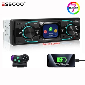 Single 1 DIN Car Stereo Radio Bluetooth MP3 Player AUX USB FM Audio Receiver - Picture 1 of 11