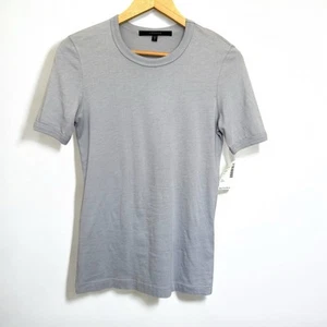 J Brand Marta Crewneck Tee Size Small Light Gray Fitted New Without Tags - Picture 1 of 7