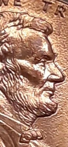 1998-P Lincoln Penny Rare Thick Rim Strike Extreme Rim Die Clash Error - Picture 1 of 24