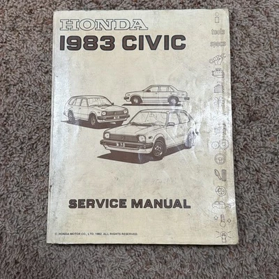 Honda Civic 1983 sedán camioneta hatchback taller manual de reparación DX FE xo Foto 1 de 2