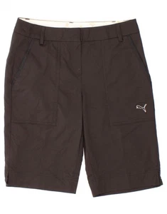 PUMA Womens Chino Shorts W30 Medium Black Polyester CD09 - Picture 1 of 3