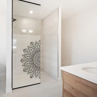 Sichtschutzfolie Milchglasfolie m. Motiv Duschfolie Duschkabine YX001-24 Mandala - Bild 1 von 4