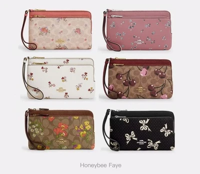 Cartera Coach con doble cremallera nueva con etiquetas en lona exclusiva CR926/CZ763/CAA85/CAY49/CW969 Foto 1 de 4