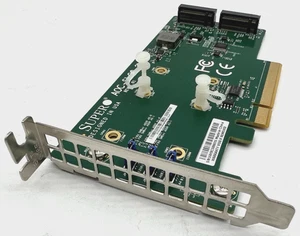 Supermicro Accessory AOC-SLG3-2M2-O Scheda aggiuntiva PCIe per un massimo di due SSD NVMe - Foto 1 di 5