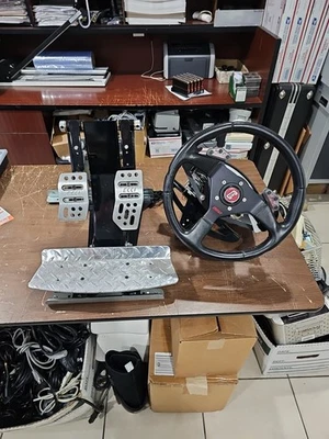 ECCI TrackStar 6000 Steering Wheel Base Racing Simulator Grant Wheel Set PEDALS  - Image 1 of 4