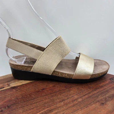Sandalias Munro Piscis para mujer 7,5 M peltre beige cuero corcho tiras cómodas Foto 1 de 4