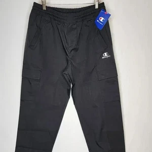 CHAMPION PANTALONE UOMO FLEX TESSUTO ELASTICIZZATO, 27,5", Nero, Taglia XXL, Nuovo con etichette - Foto 1 di 5
