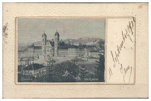 S9015/  Einsiedeln Schweiz Seidenwebung, in Seide gewebt AK 1901 - Bild 1 von 2