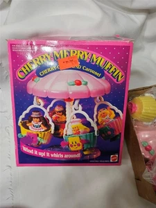 Vintage Mattel 1989 Cherry Merry Muffin Cherry Go Round Carousel Set #9669 - Picture 1 of 8