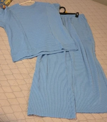 Traje pantalón mujer TikTok Sears Sucker azul talla L Foto 1 de 4