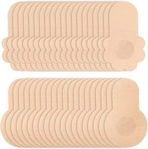 10x Cinta adhesiva para levantamiento de senos para mujeres Cubiertas desechables para pezones push up Reino Unido - Imagen 1 de 11
