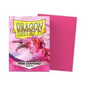 Manicotti Gioco Scudo Drago 100ct - Rosa Opaco Diamante Standard - Foto 1 di 1