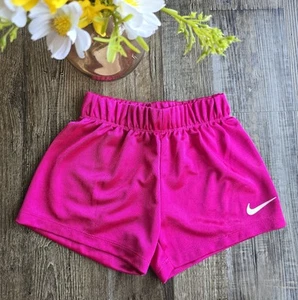 Nike Girls Youth Hot Pink Shorts Size 6 Medium Athletic Running Play Shorts - Picture 1 of 5