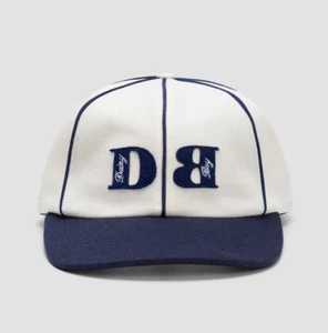 Dairy Boy Script Baseball Hat Navy Piping 6-Panel Wool Serge Snapback NEW - Picture 1 of 6