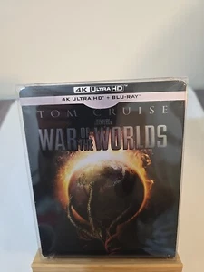 WAR OF THE WORLDS 4K UHD BLU-RAY STEELBOOK, PLUS BRAND NEW PROTECTOR CASE - Picture 1 of 22