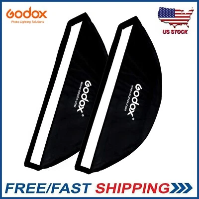 Softbox de montaje Bowens Godox FW 35*160 cm 2 PIEZAS con rejilla para flashes de estudio Foto 1 de 4