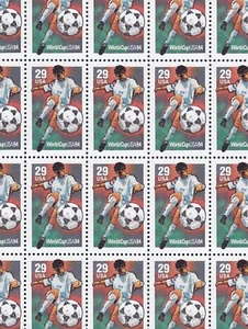 World Cup '94 Mint Sheet of 20 Stamps, Scott #2835, MNH, Free Shipping Nice! - Picture 1 of 1