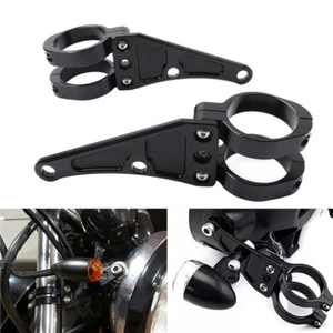 45MM Motorrad-Scheinwerferhalterung, Klemme, Gabelrohrhalter für Harley - Bild 1 von 11