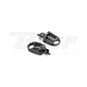 ART PEDANE MAGGIORATE ERGAL NERO CNC FOOTPEGS KAWASAKI KX 250 F 2006-2018 - Foto 1 di 1