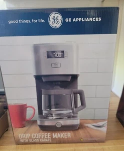 GE Drip Coffee Maker w/ Timer 12-Cup Glass Carafe Coffee Pot w/ Warming Plate - Picture 1 of 1