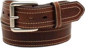 Ariat Western Mens Belt Leather Double Stitch Brown A1038002