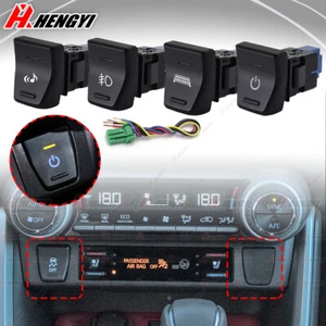 Center Console Panel LED Push Button Switch Fit For Toyota RAV4 2020-2025 - Picture 1 of 19