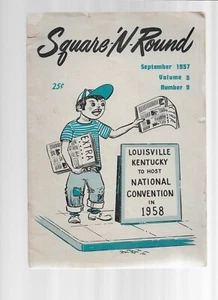 SQUARE-N-ROUND SQUARE DANCING MAGAZINE SEPTEMBER 1957 - Picture 1 of 3