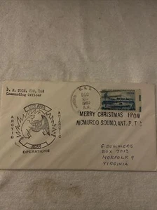 USS Atka AGB3 Arctic/Antarctic Operations FDC (Christmas 1960) - Picture 1 of 6
