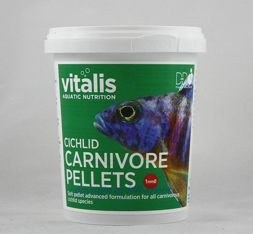 Cichlid Carnivore Pellets 70g Vitalis Futter für Cichliden 12,84€/100g - Bild 1 von 1