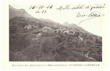 CARTOLINA SANTUARIO MONTECASTELLO (TIGNALE - BRESCIA) F.PICCOLO - VIAGGIATA